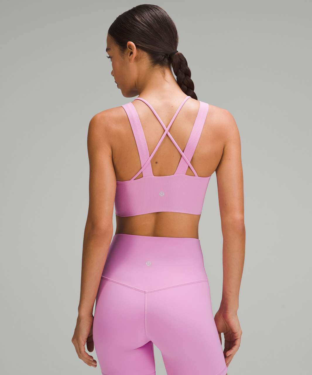 Lululemon Strappy Sports Bra Size 6 Dusty rose Like Color