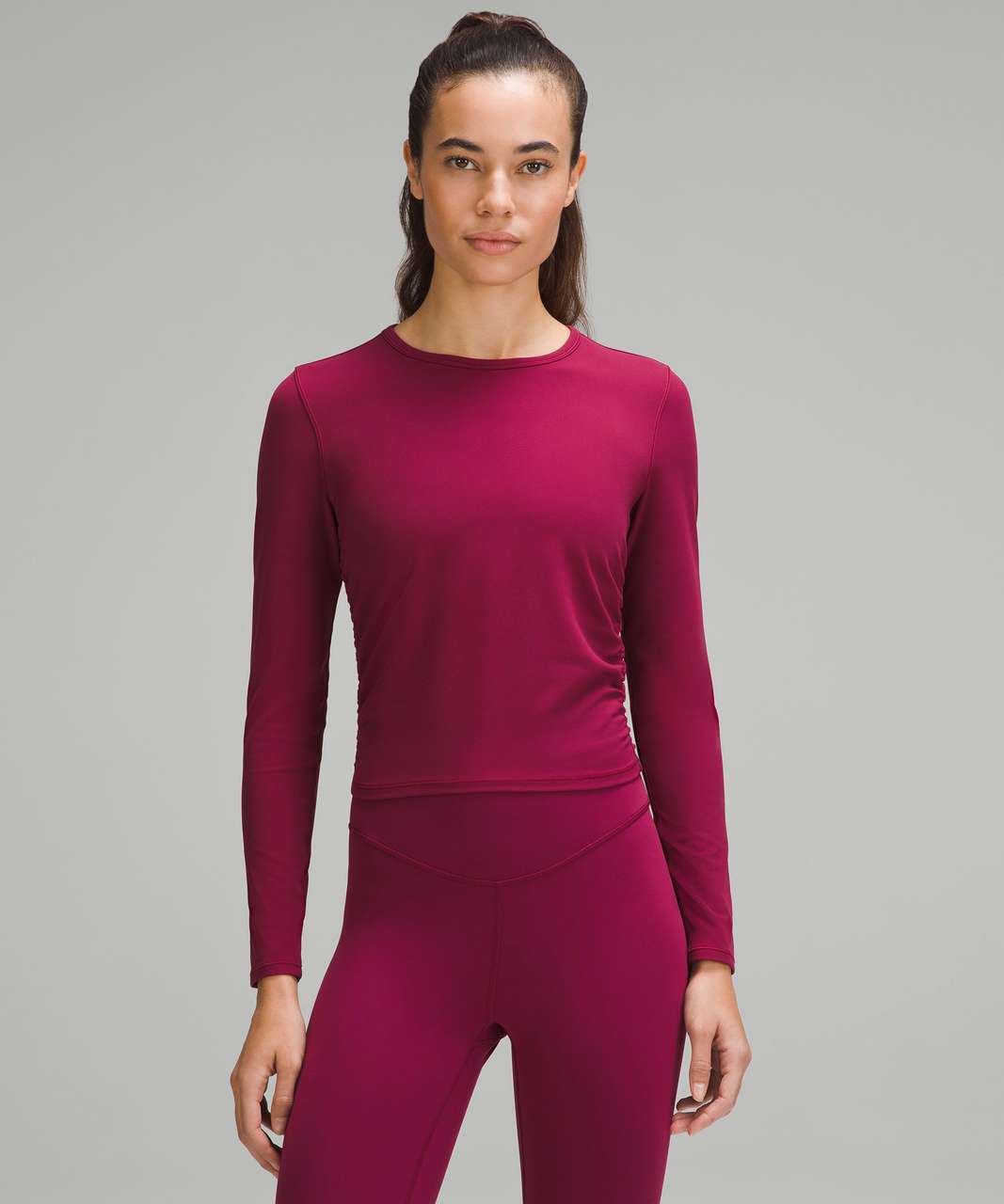 Lululemon All It Takes Nulu Long-Sleeve Shirt - Deep Luxe - lulu