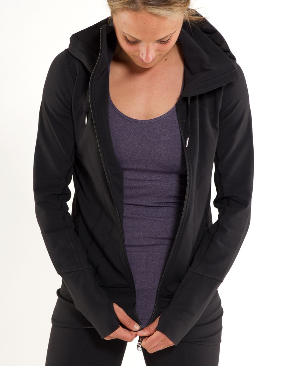 Lululemon Cool Racerback - Heathered Black Swan