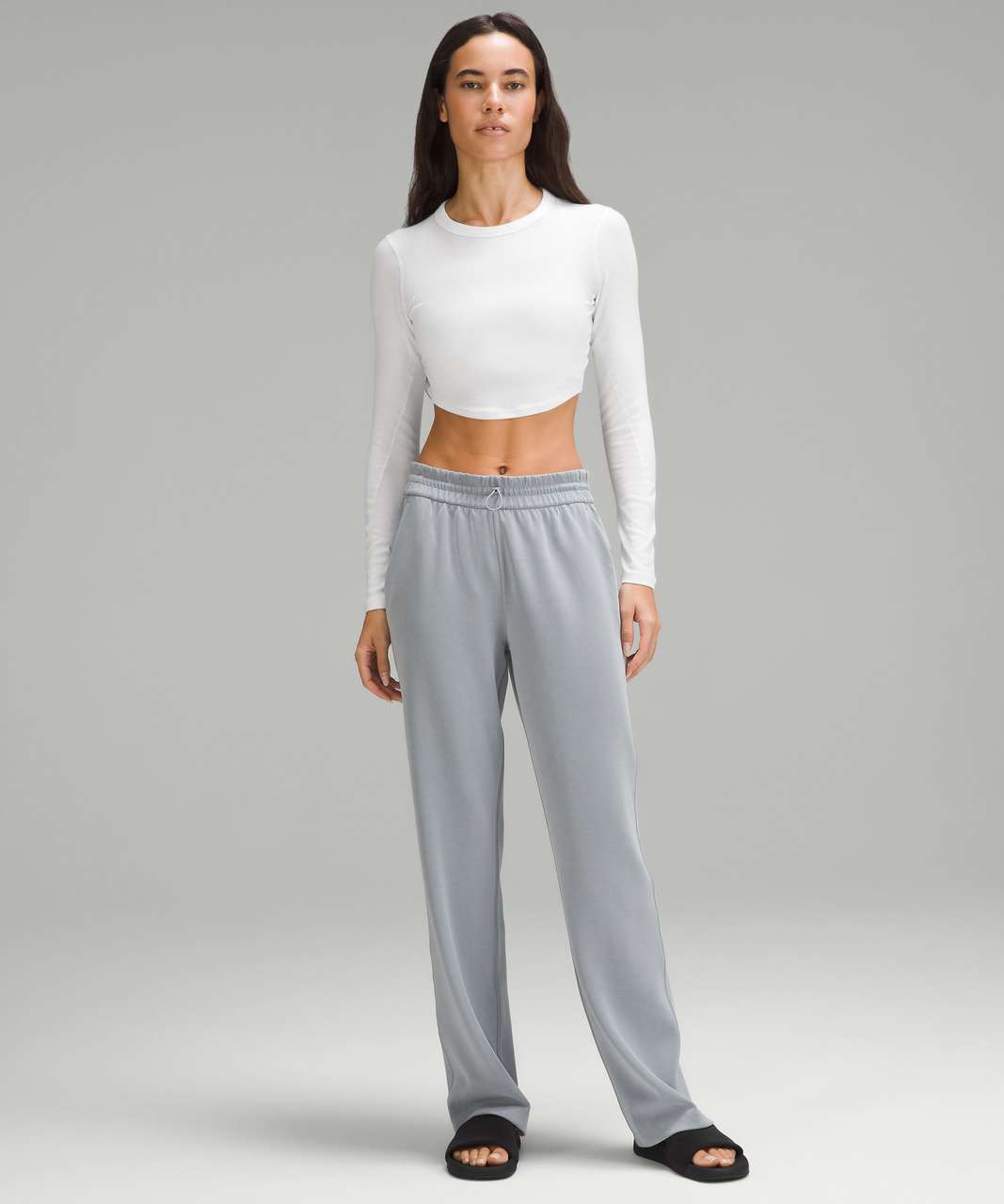 Lululemon Hold Tight Cropped Long-Sleeve Shirt - White