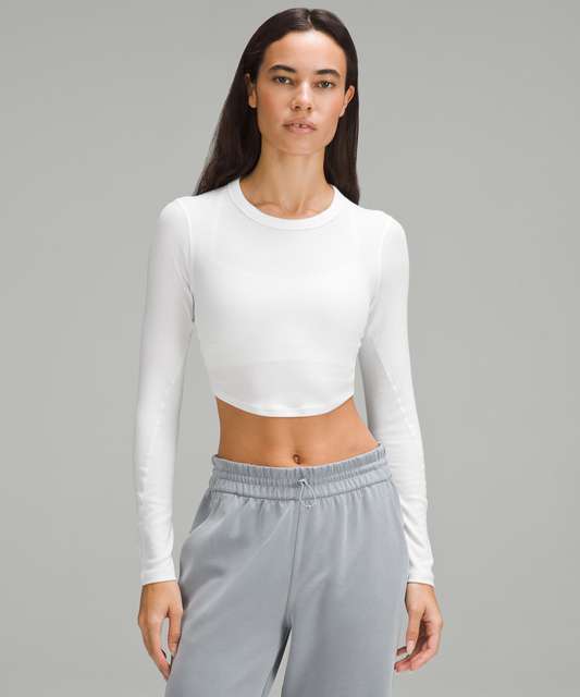 Lululemon Asymmetrical Pleated Layer Tank Top - White - lulu fanatics