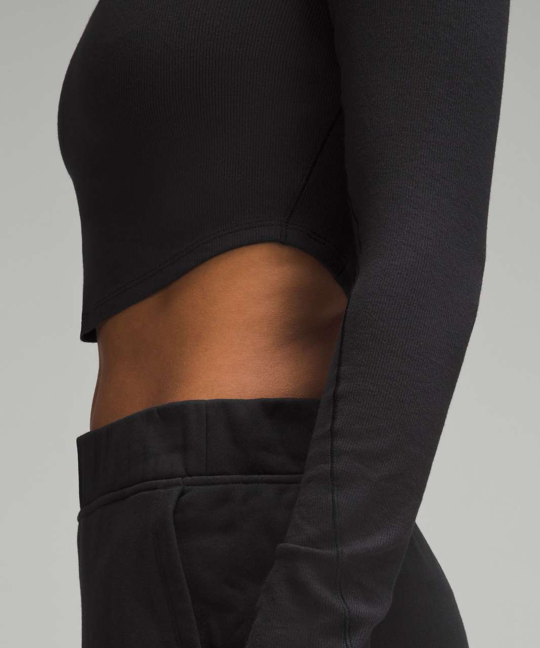 Lululemon Hold Tight Cropped Long-Sleeve Shirt - Black