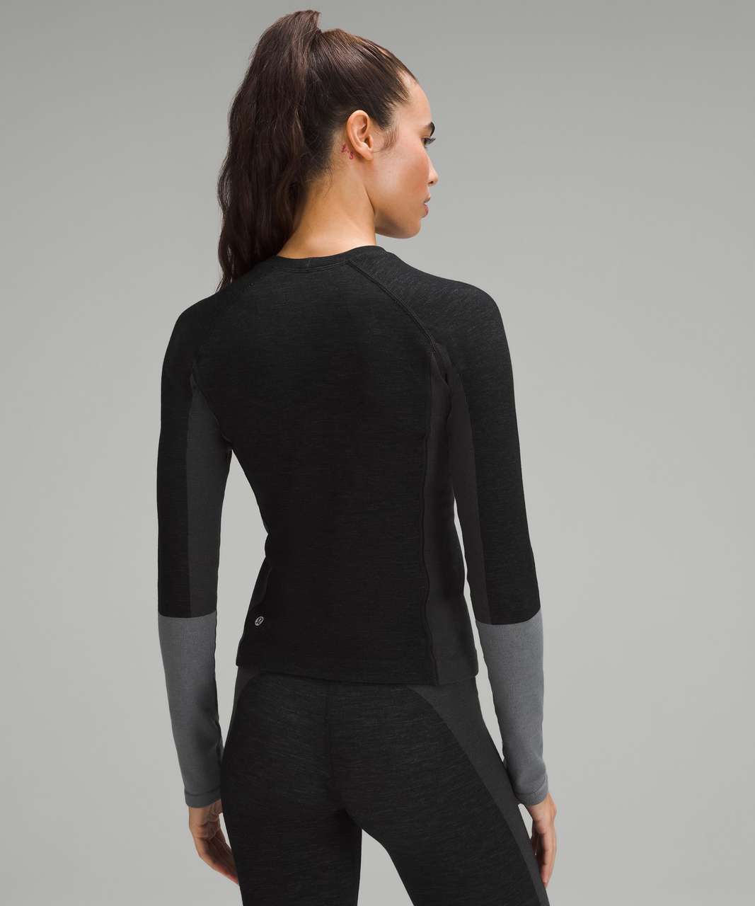 Lululemon Keep the Heat Thermal High-Rise Tight 28 *Colourblock - Black /  Graphite Grey - lulu fanatics