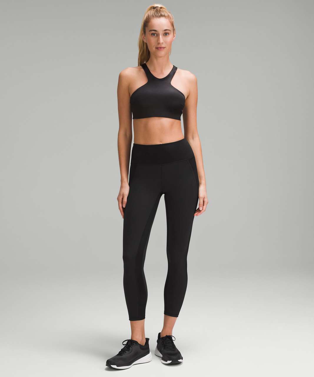 Lululemon Women's Black Round Neck Racerback Athletic Pullover