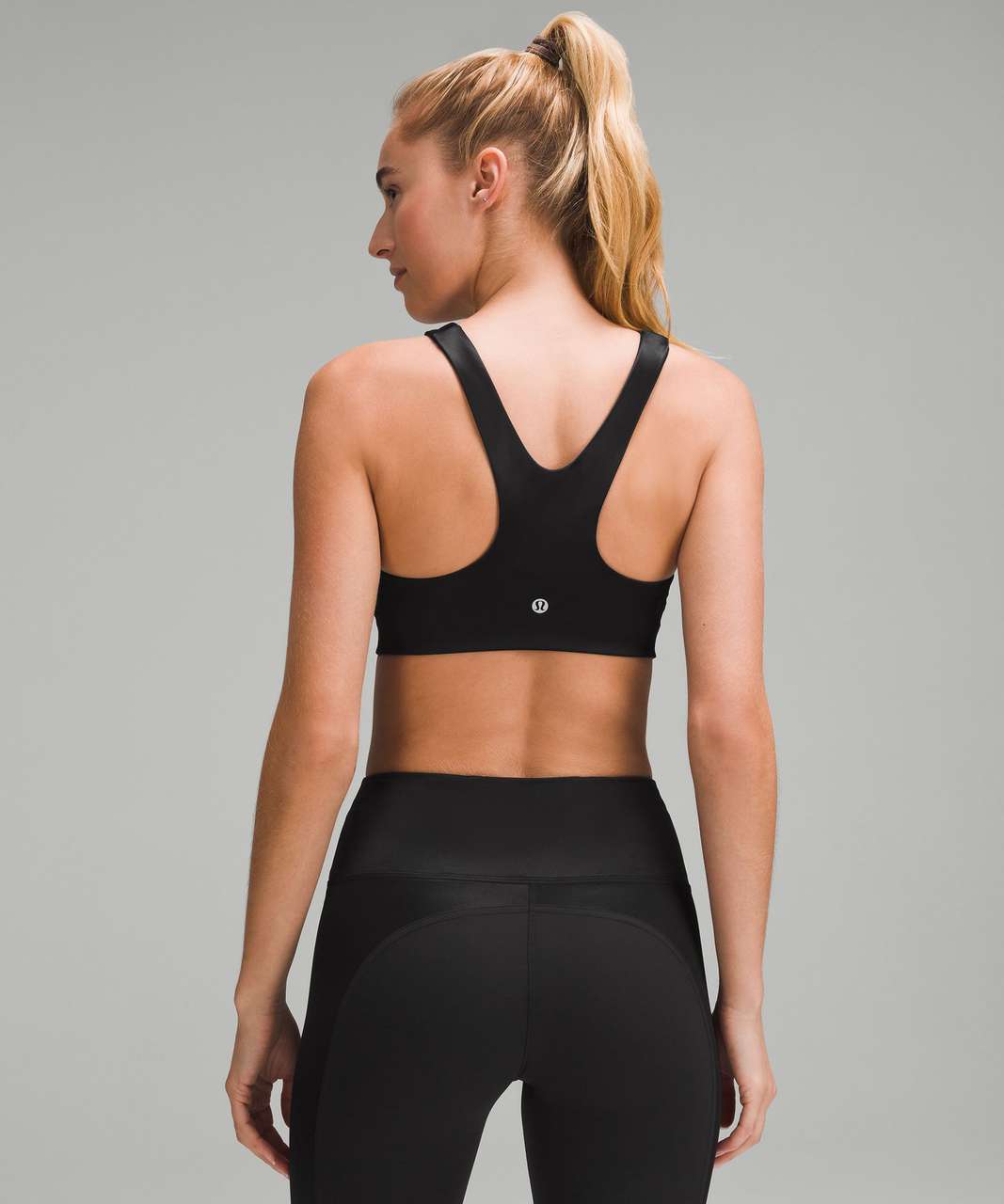 Lululemon Shine Racerback Train Bra *Medium Support, A/B Cup - Black