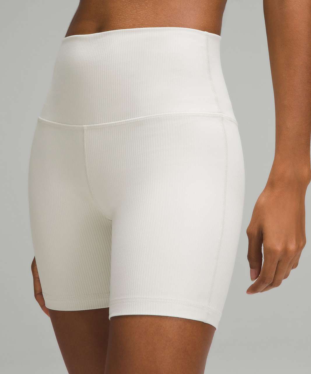 Lululemon Align Ribbed High-Rise Short 6" *Shine - Bone