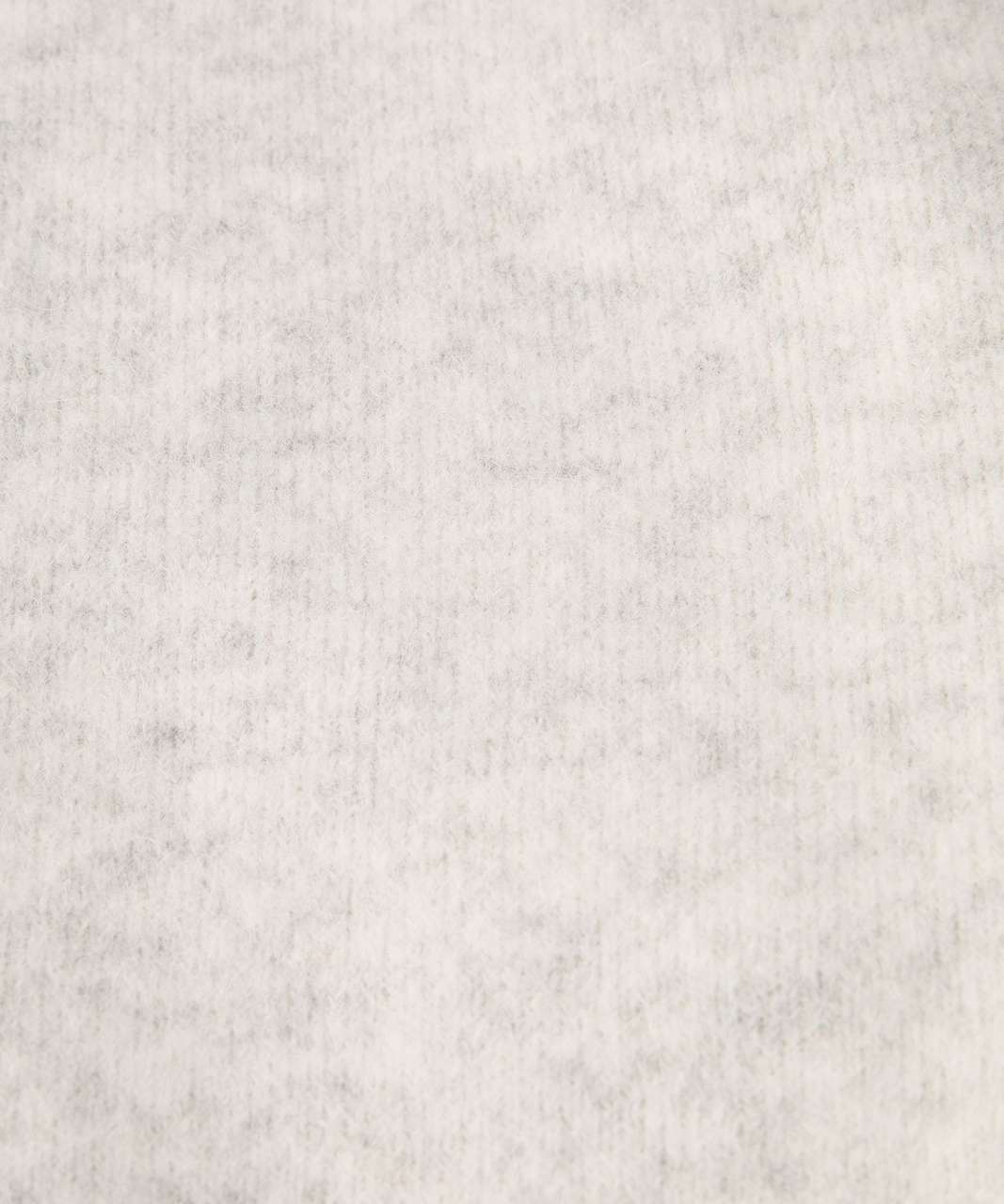 Lululemon Alpaca Wool-Blend Knit Bomber Jacket - Heathered Light Grey