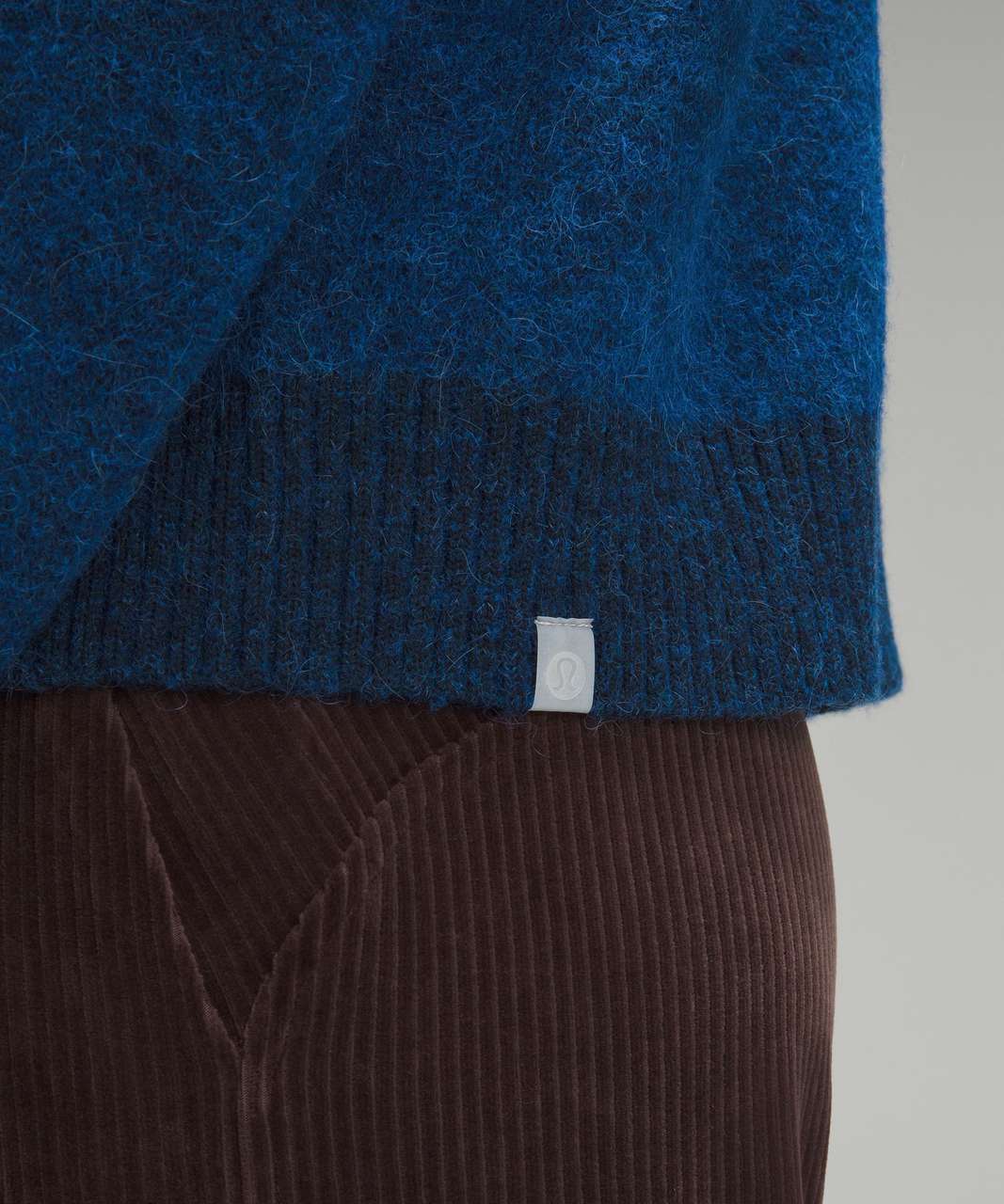 Lululemon Alpaca Wool-Blend Knit Bomber Jacket - Heathered Blazer Blue