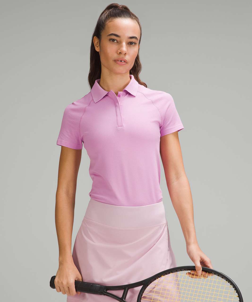 Lululemon Swiftly Tech Short-Sleeve Polo Shirt - Dahlia Mauve / Dahlia Mauve