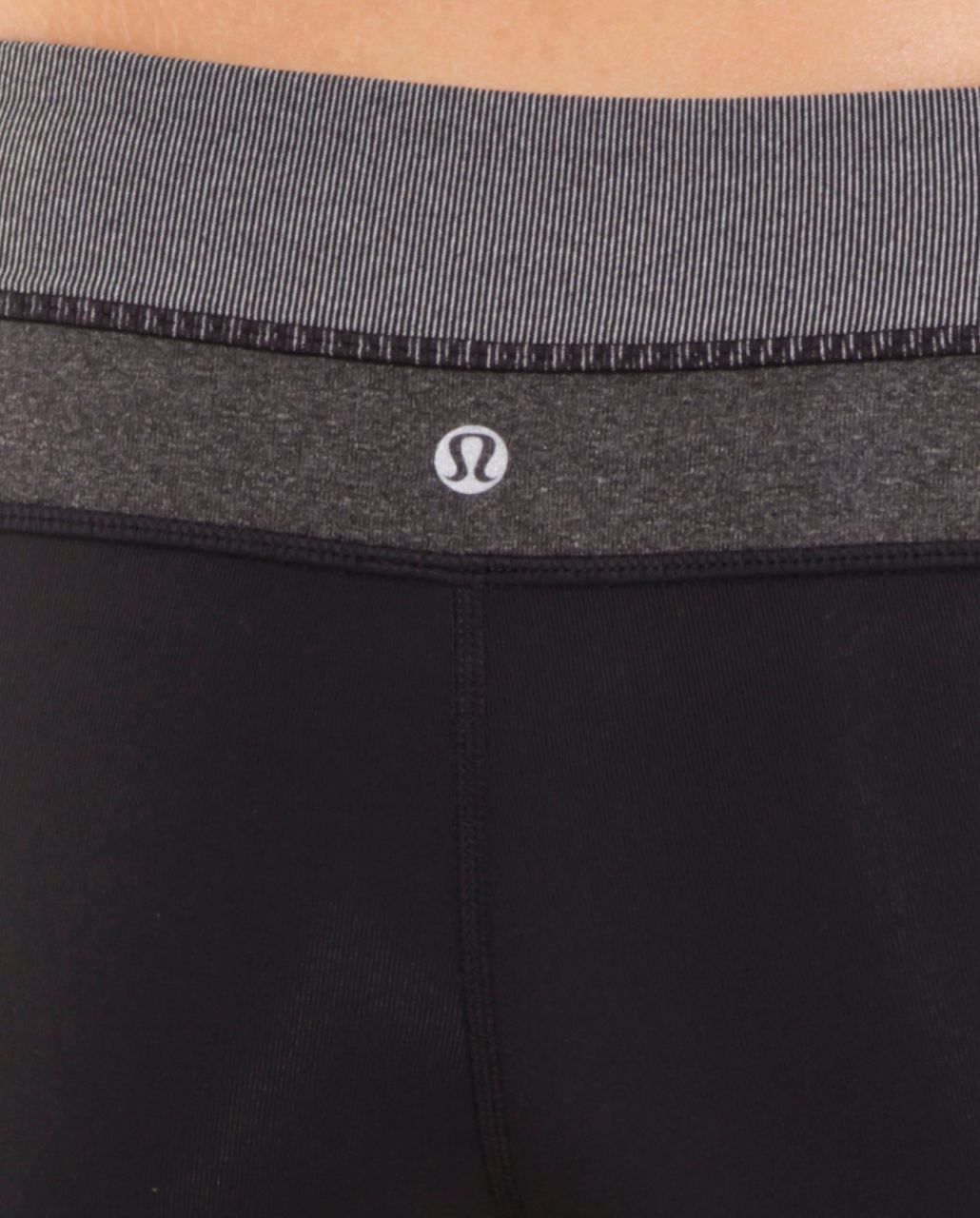 Lululemon Groove Pant (Regular) - Black /  White Black Microstripe /  Heathered Black