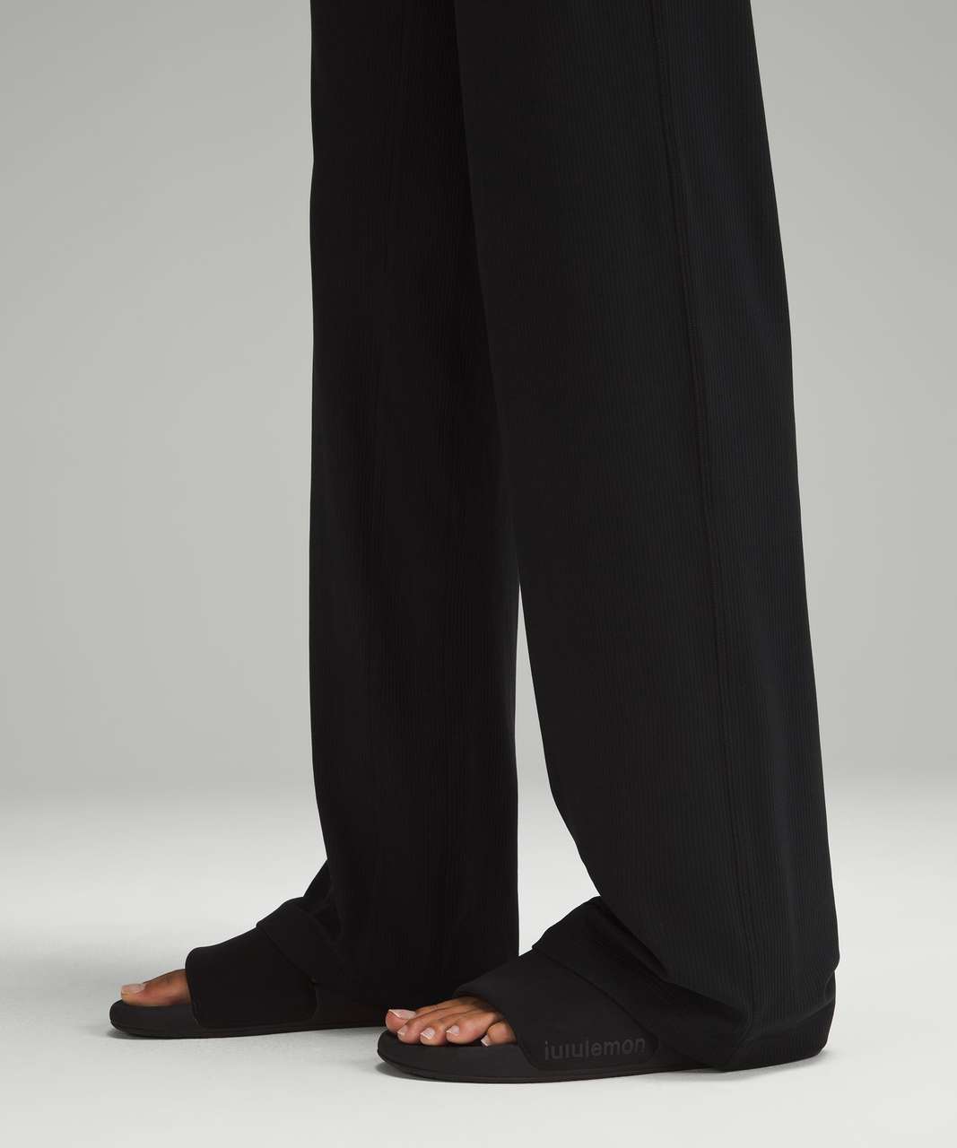 Lululemon Align Ribbed High-Rise Wide-Leg Pant *Tall - Black