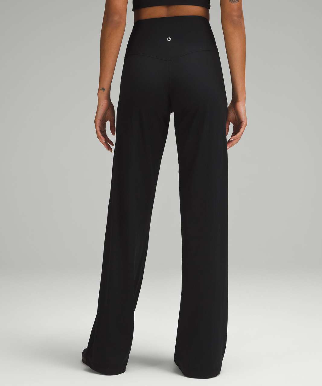 Lululemon Align Ribbed High-Rise Wide-Leg Pant *Tall - Black - lulu fanatics