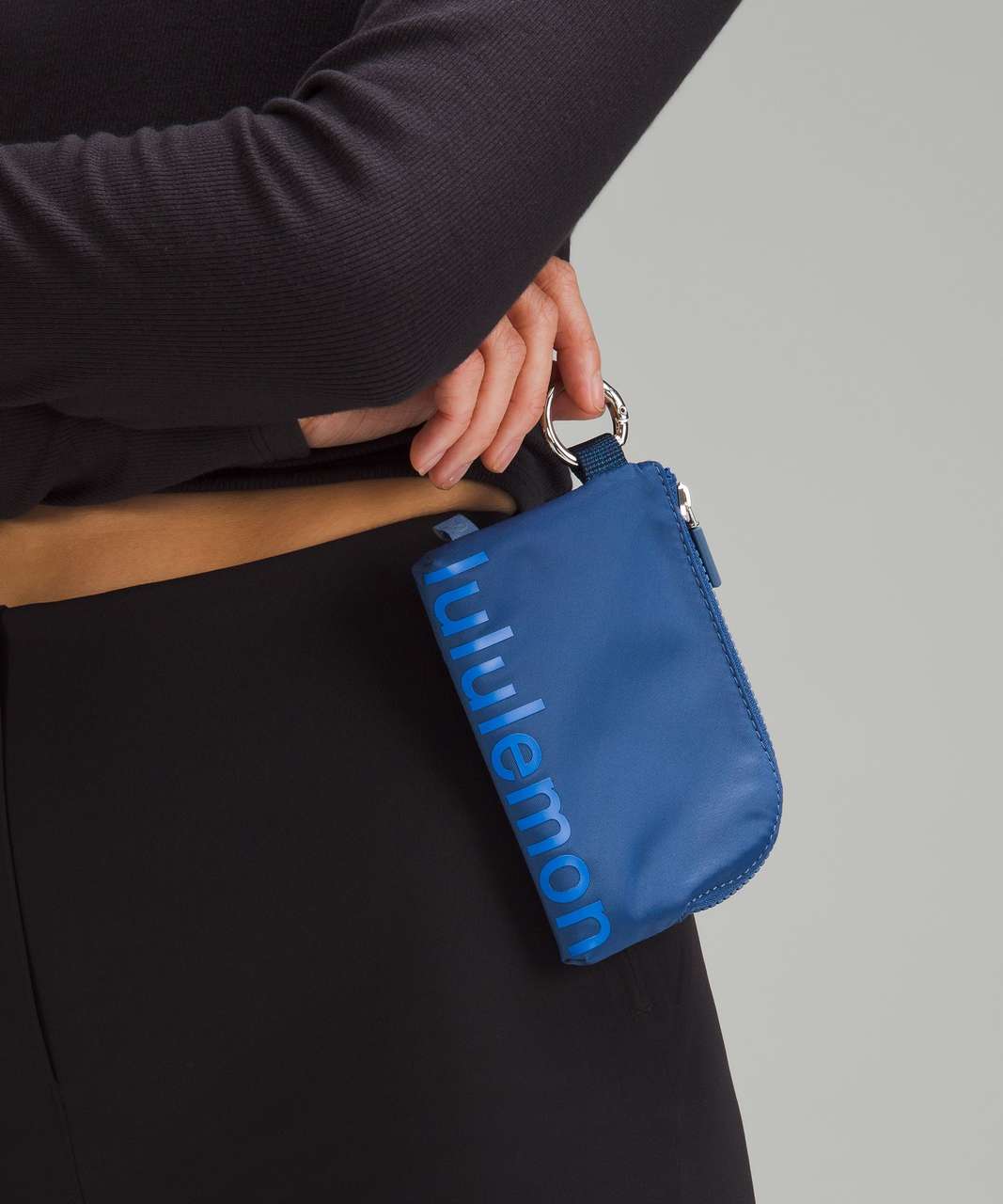 Lululemon Blue Manifesto Zipper Pouch Coin Purse Gift Card Holder