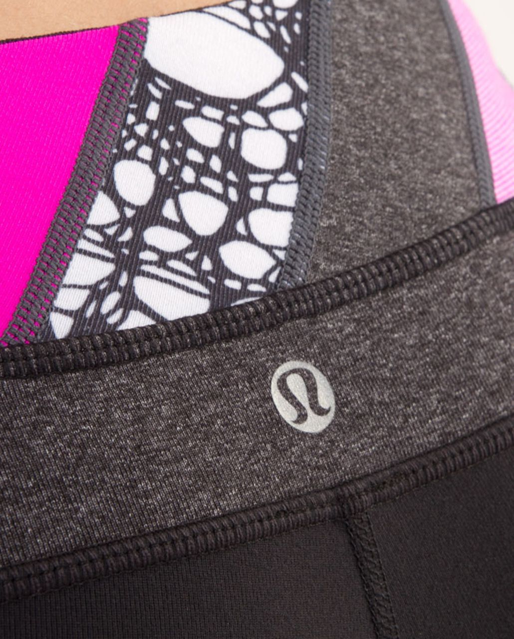 Lululemon Groove Pant (Tall) - Black /  Quilting Winter 7 /  Quilting Winter 7