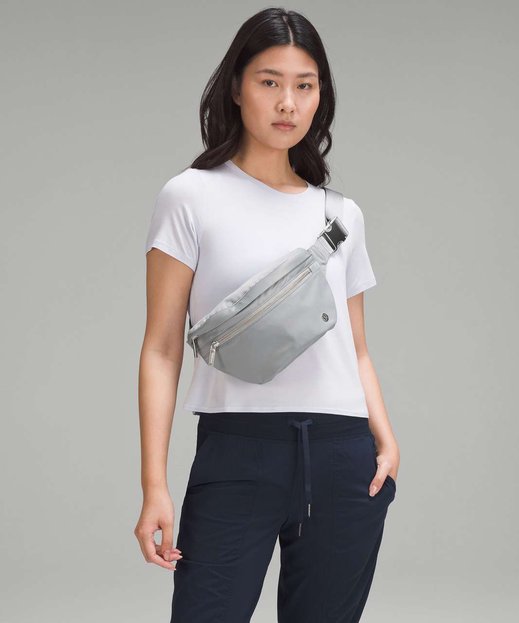 Lululemon Athletica Everywhere Belt Bag, Grey, 7.5 x 5 x 2 inches 