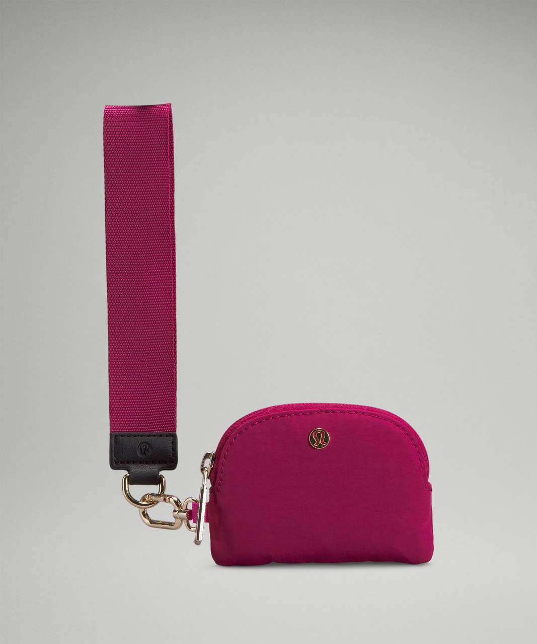 Lululemon Dual Pouch Wristlet - Sonic Pink / Pomegranate / Black - lulu  fanatics