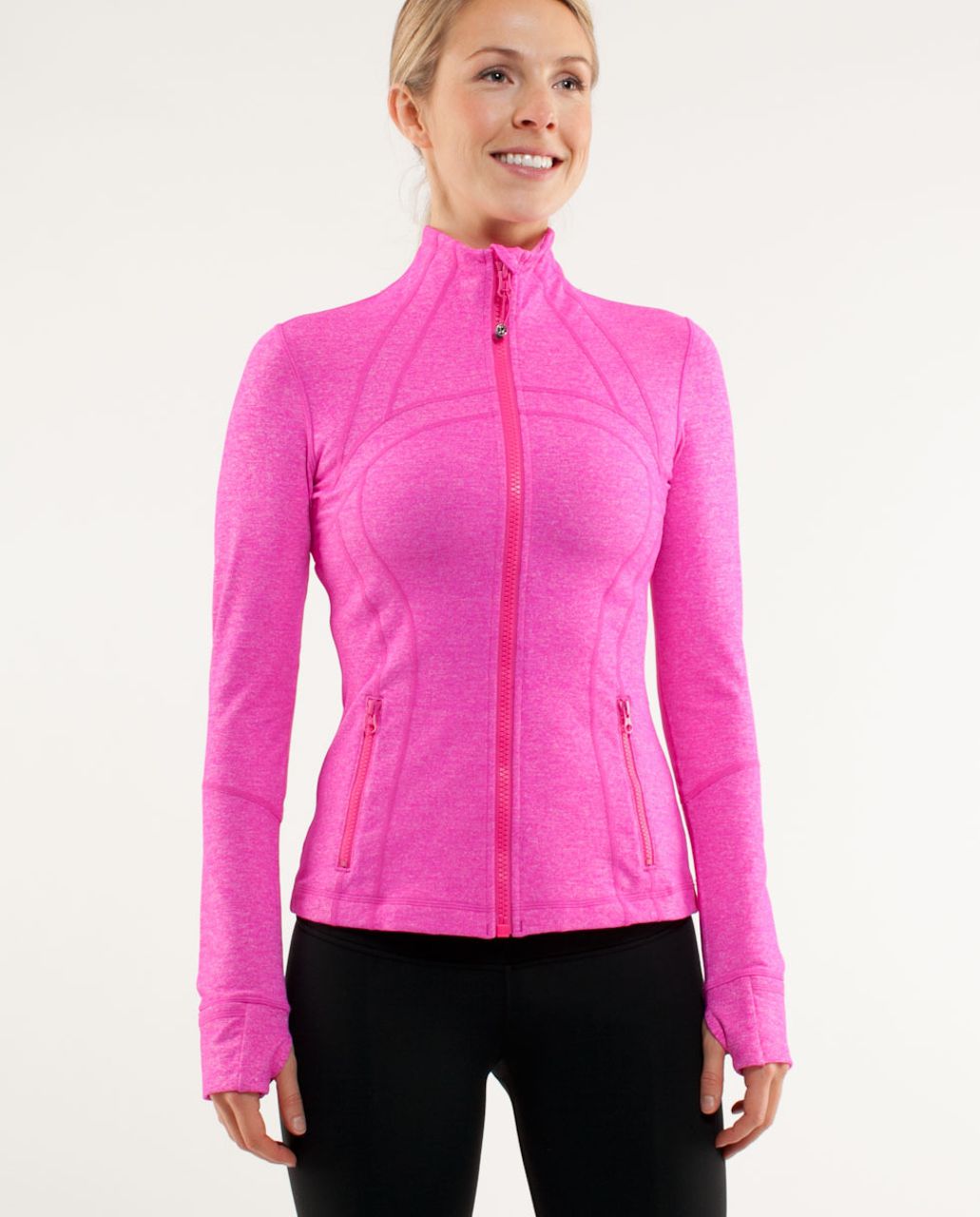 Hot pink Lululemon define jacket.