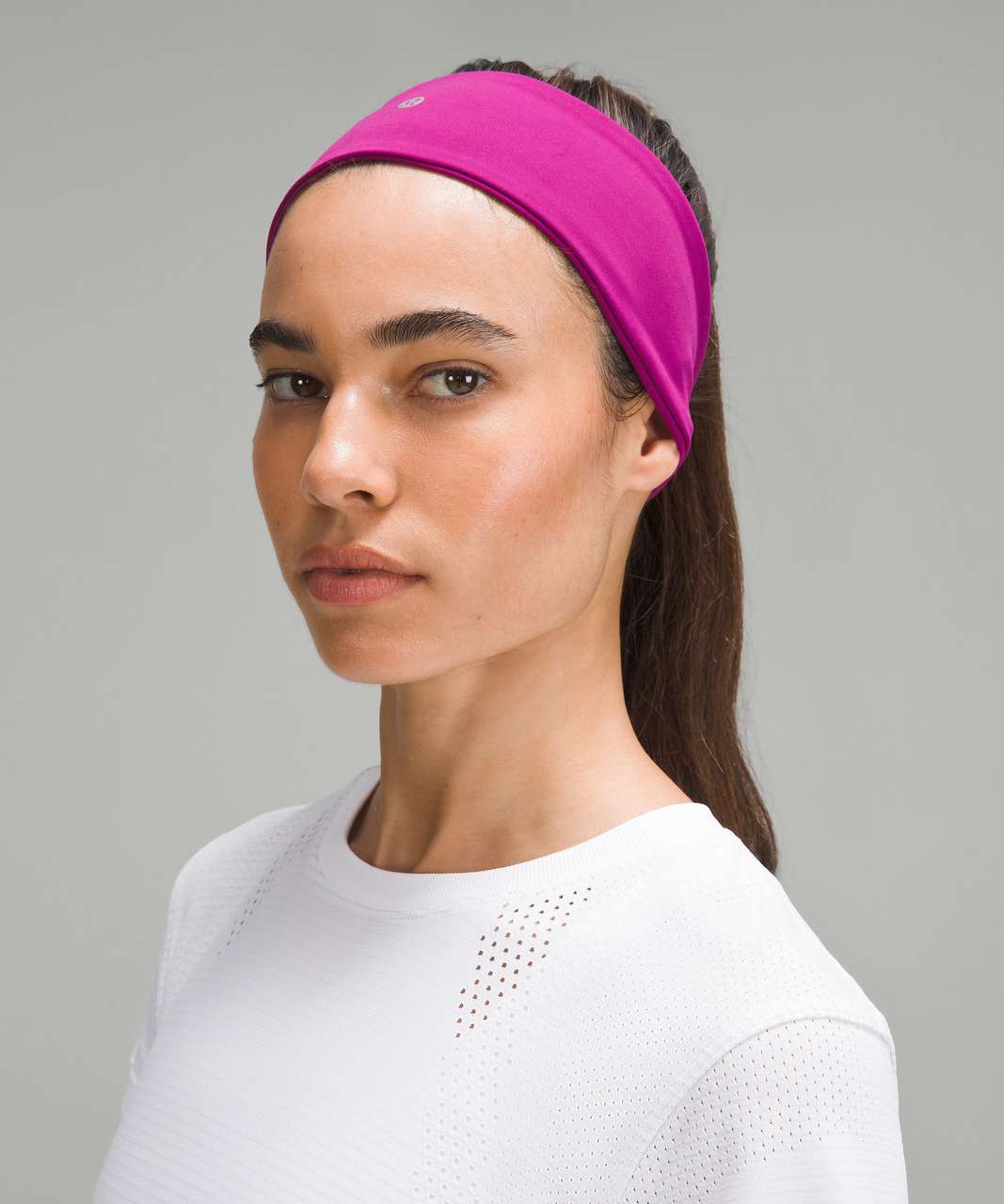 Lululemon Womens Wunder Train Wide Headband - Magenta Purple