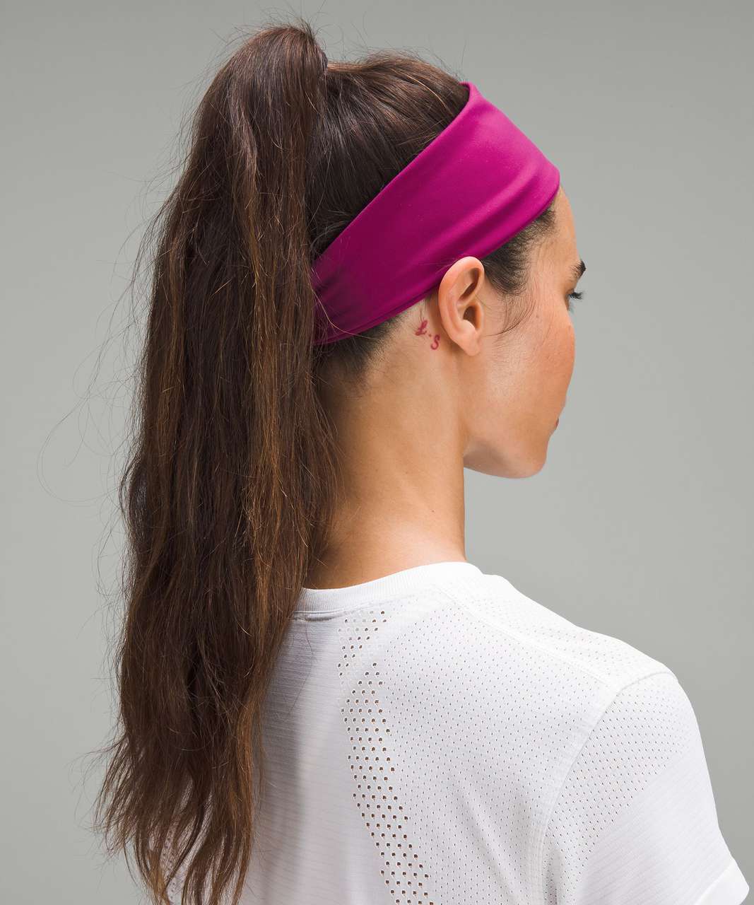 Lululemon Womens Wunder Train Wide Headband - Magenta Purple