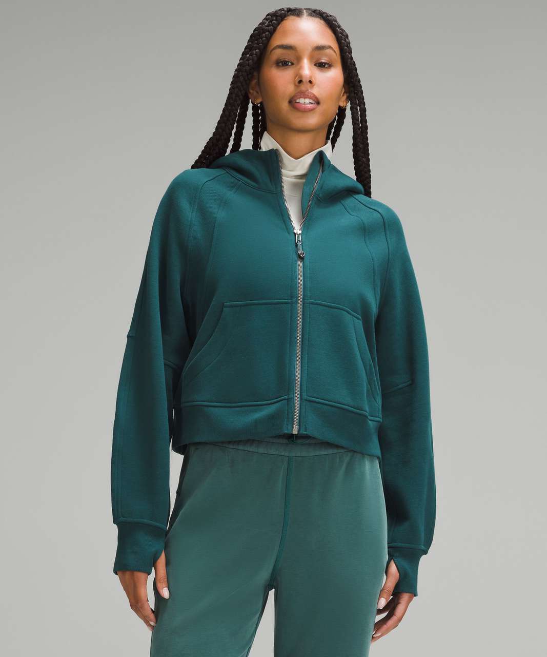 Lululemon Scuba Oversized Full-Zip Hoodie - Storm Teal