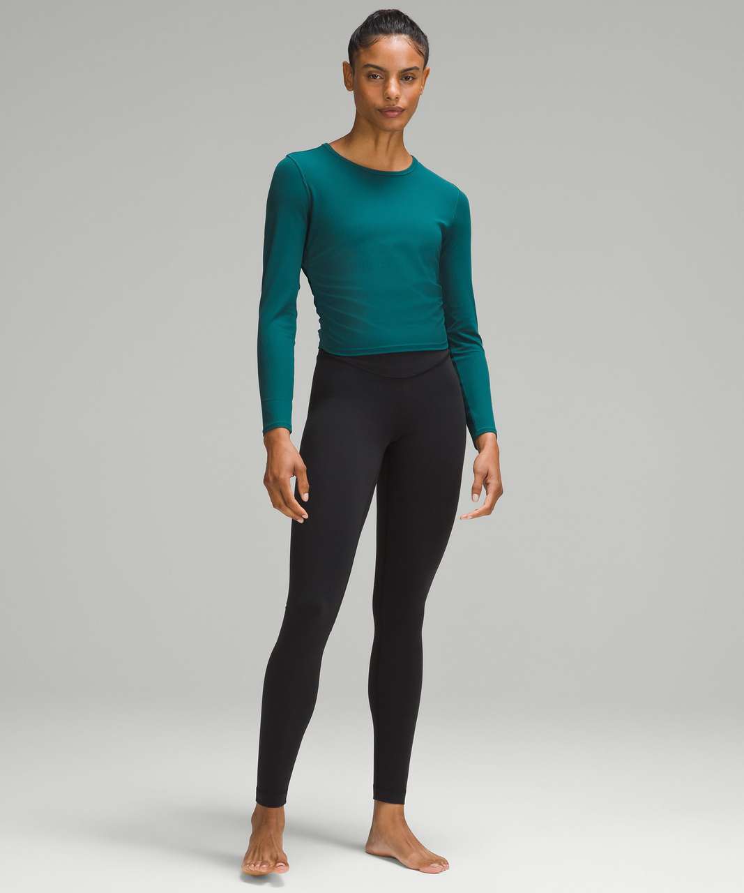 Lululemon All It Takes Ribbed Nulu Long-Sleeve Shirt - Storm Teal