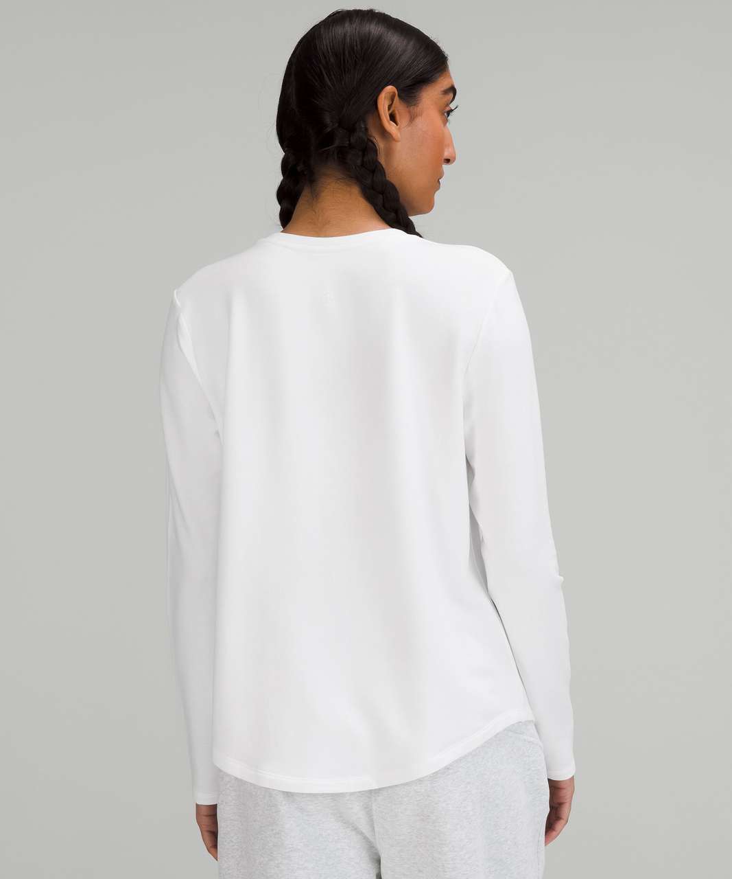 Lululemon Love Modal Fleece Long-Sleeve Shirt - White
