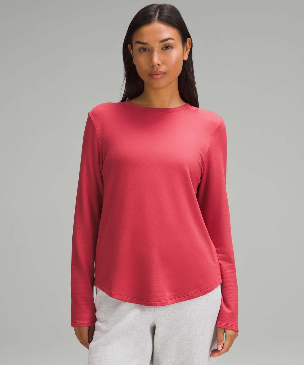 Lululemon Love Modal Fleece Long-Sleeve Shirt - Vintage Rose - lulu fanatics