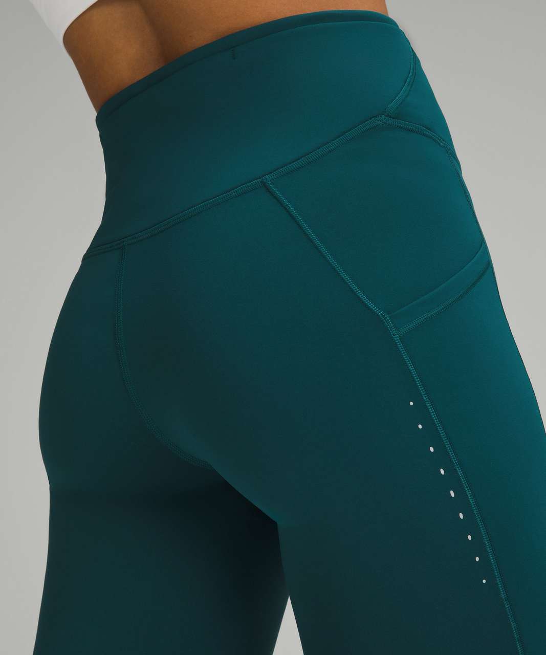 Lululemon Cold Weather High-Rise Running Tight 28 - Storm Teal - lulu  fanatics