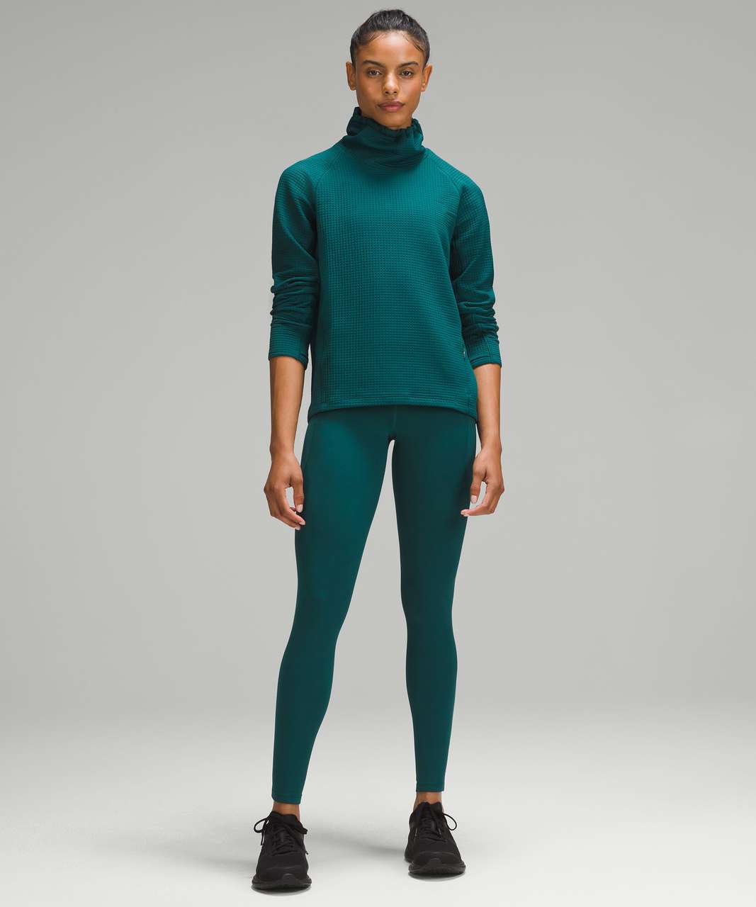 Lululemon Fast and Free High-Rise Fleece Tight 28 *Pockets - Storm Teal -  lulu fanatics