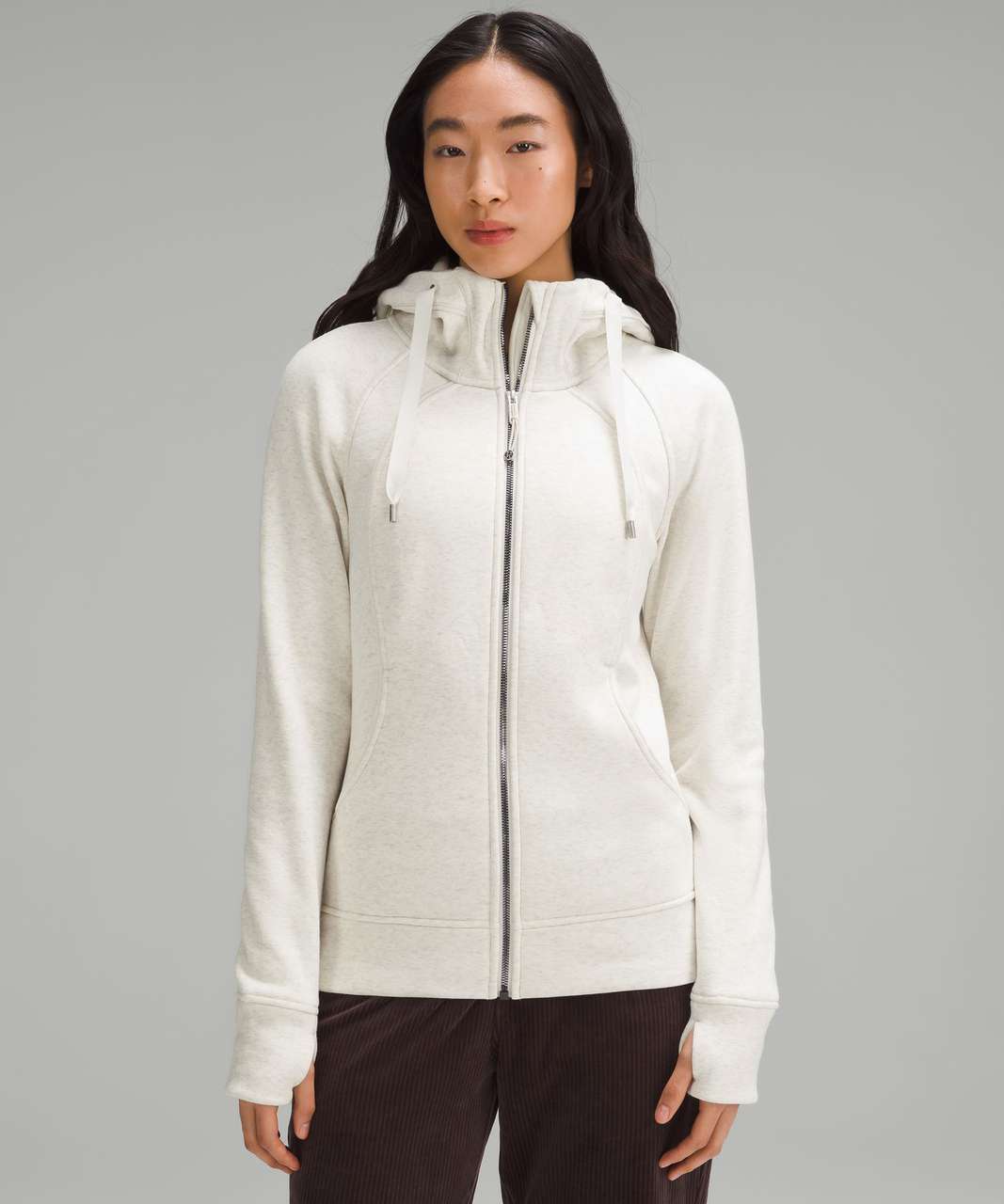 Lululemon Scuba Hoodie *Plush - Heathered Bone