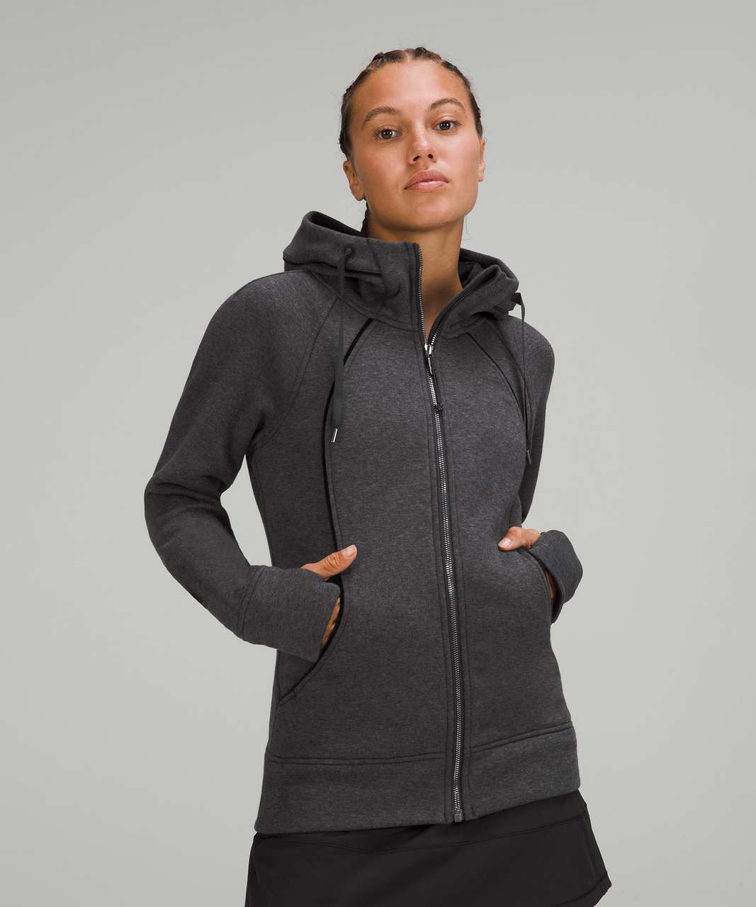 Lululemon Scuba Hoodie *Plush - Heathered Black / Black