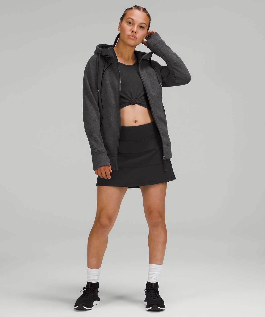 Lululemon Scuba Hoodie *Plush - Heathered Black / Black