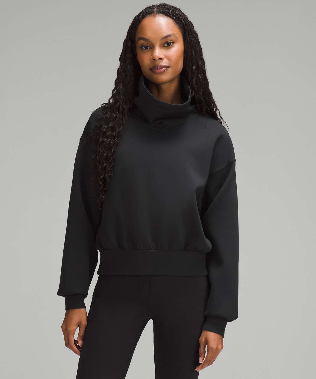 Lululemon Full Flourish Pullover - Black - lulu fanatics