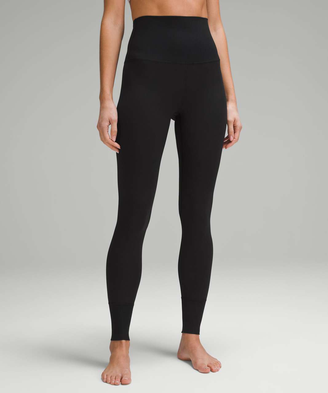 LULULEMON ALIGN PANT HR 28 Black Ribbed Size 4 New With Tags