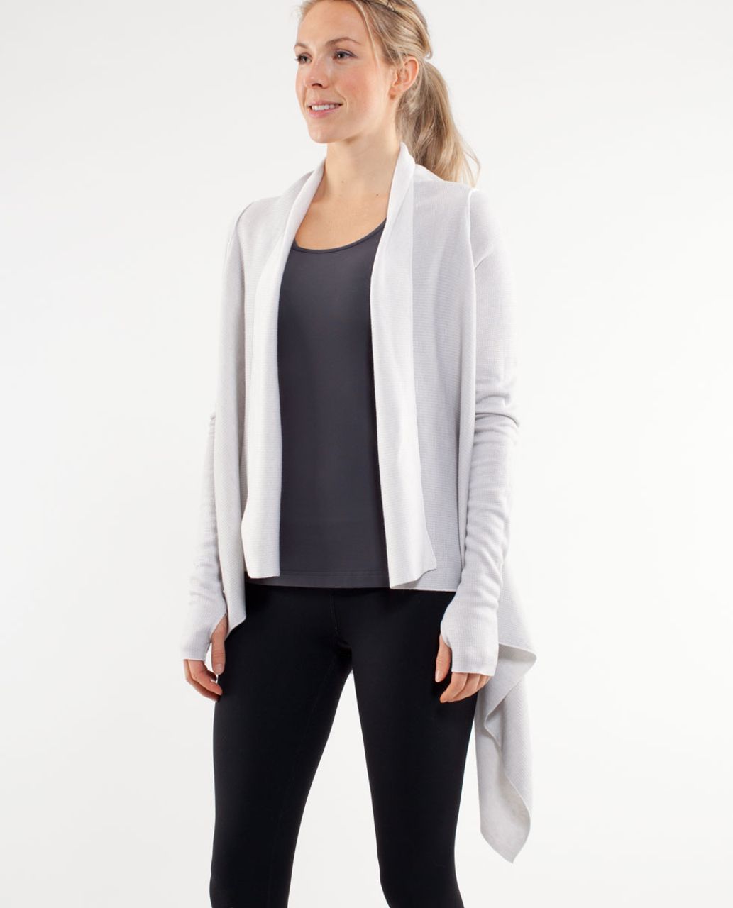 Lululemon Reflection Wrap - Heathered White /  Silver Spoon