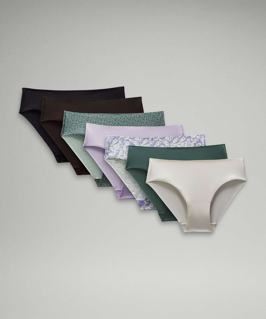 Lululemon InvisiWear Mid-Rise Bikini Underwear *7 Pack - Black / French  Press / Spaced Yogo Outline Elixir Medium Forest / Lilac Ether / Daisy  Vista Elixir Lilac Smoke - lulu fanatics