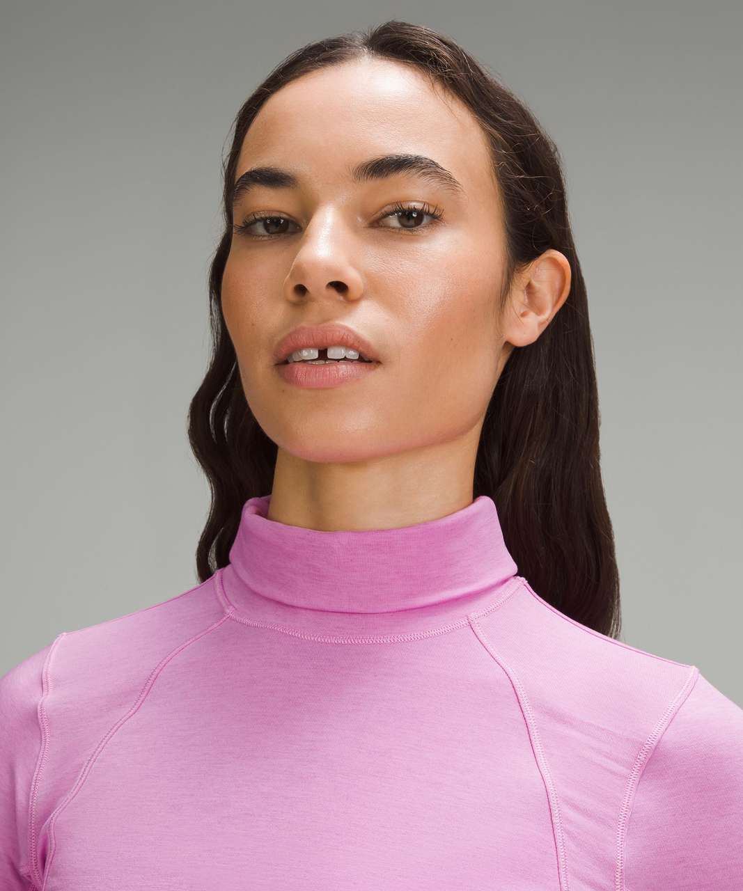 Lululemon Long-Sleeve Jersey Turtleneck - Dahlia Mauve