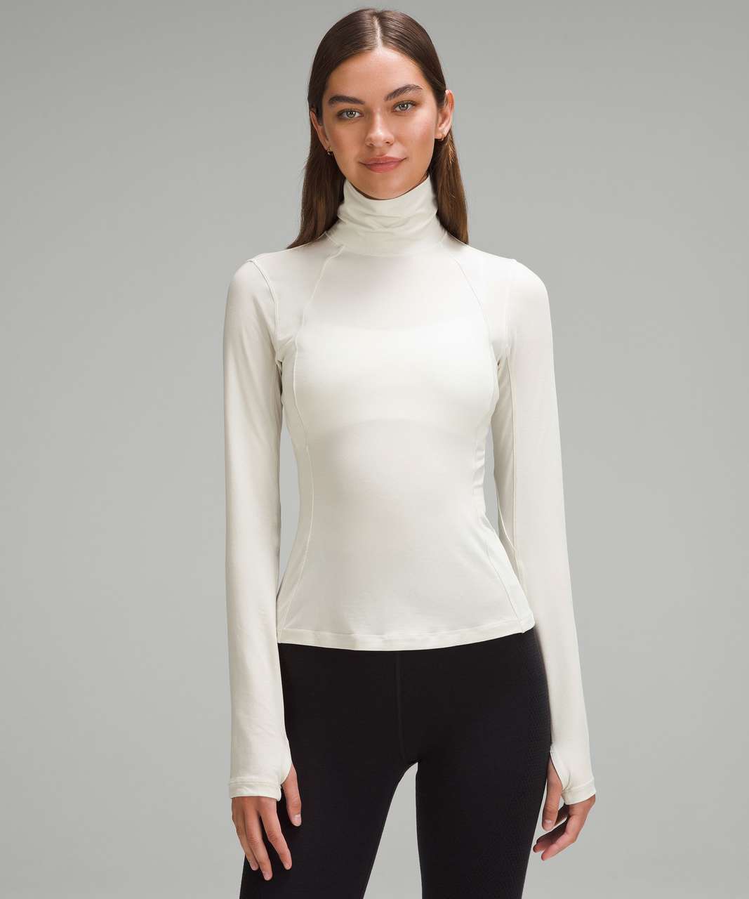 Lululemon Long-Sleeve Jersey Turtleneck - Bone