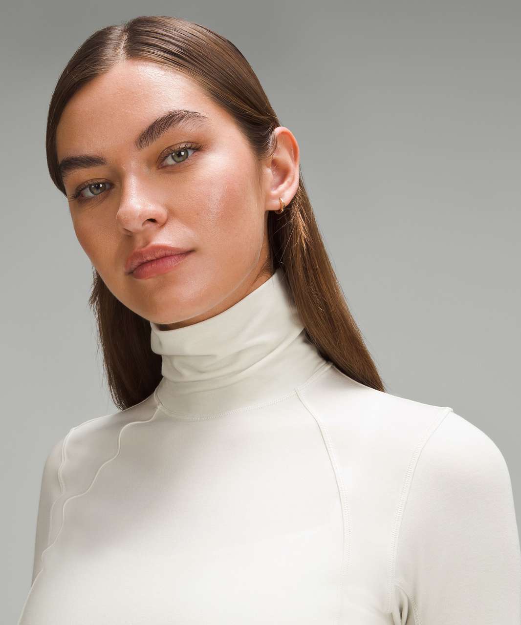 Lululemon Long-Sleeve Jersey Turtleneck - Bone