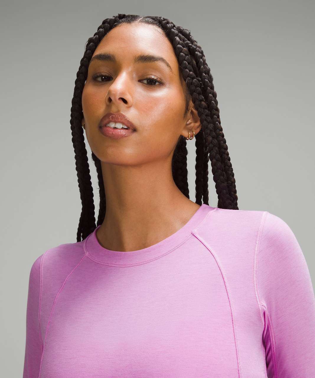 Lululemon Long-Sleeve Crewneck Base Layer - Dahlia Mauve