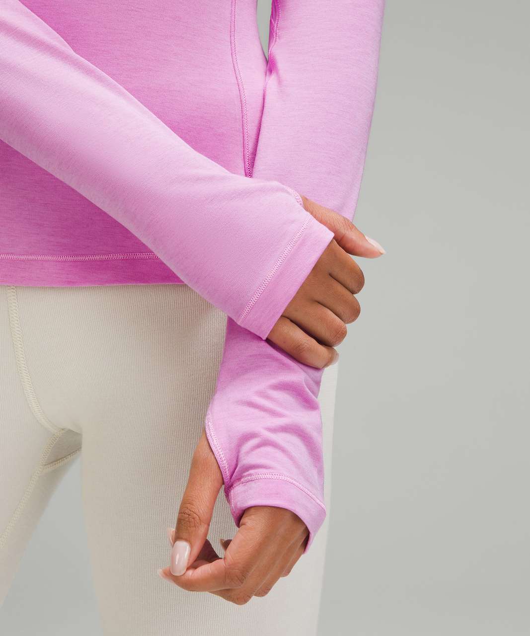 Lululemon Long-Sleeve Crewneck Base Layer - Dahlia Mauve