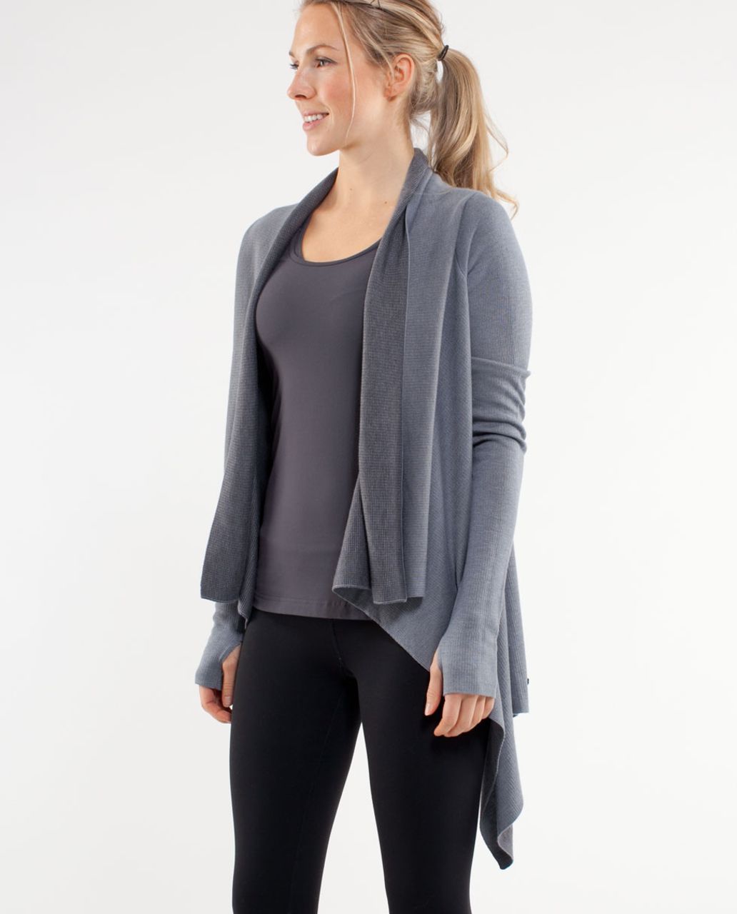 Lululemon Reflection Wrap - Heathered Blurred Grey /  Coal