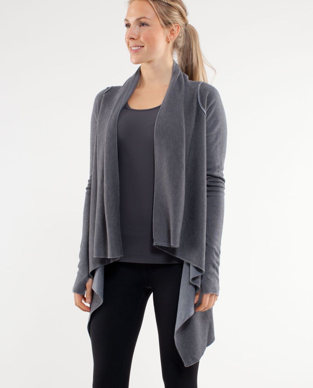 Lululemon Reflection Wrap - Heathered Blurred Grey /  Coal