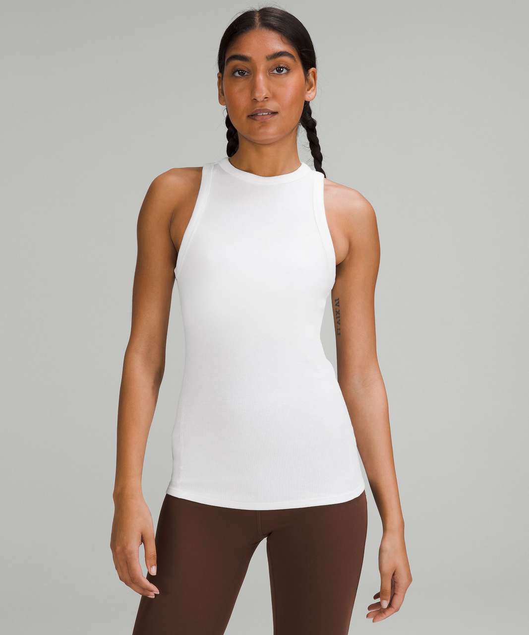 Lululemon Hold Tight Crewneck Tank Top - White - lulu fanatics