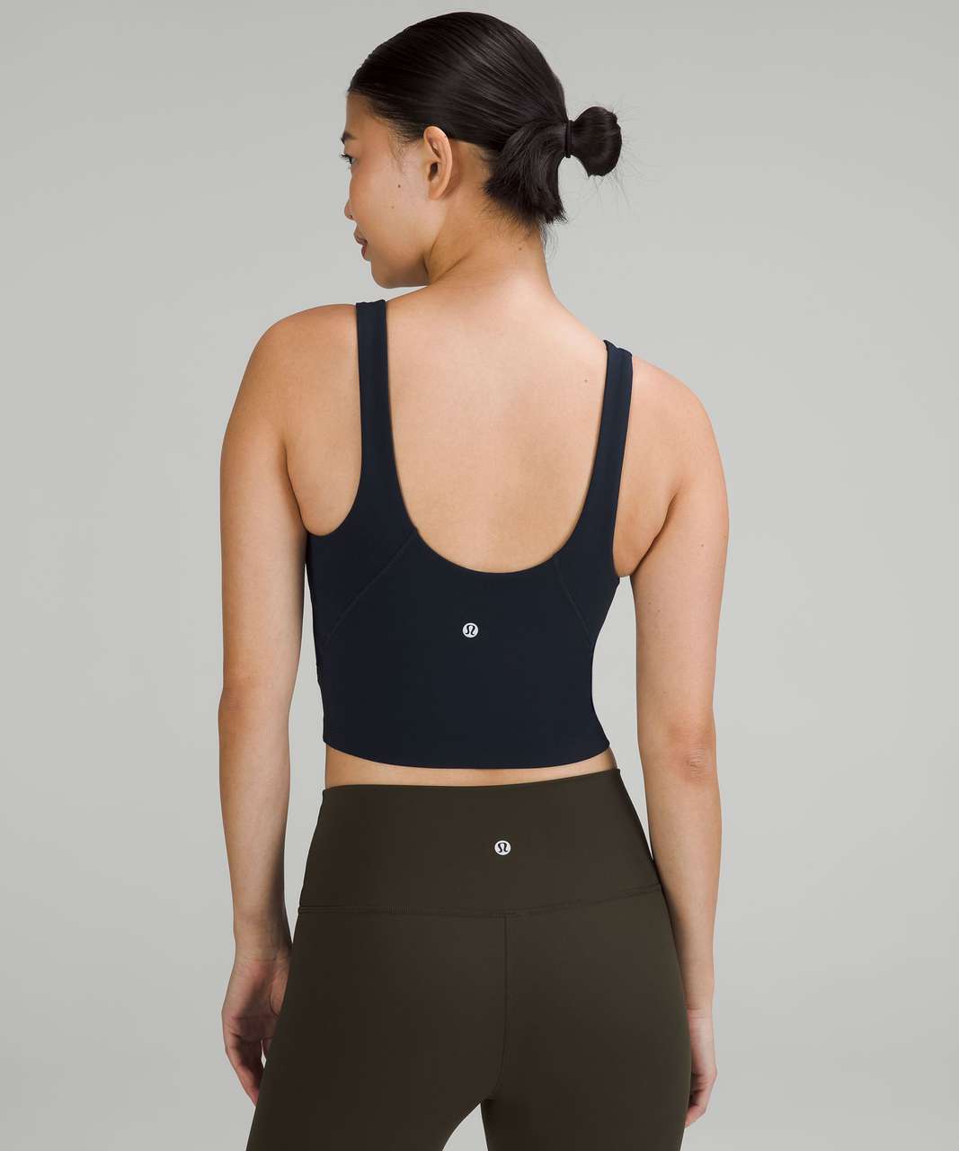 NEW Women Lululemon Align Cropped Tank Top True Navy Size 6