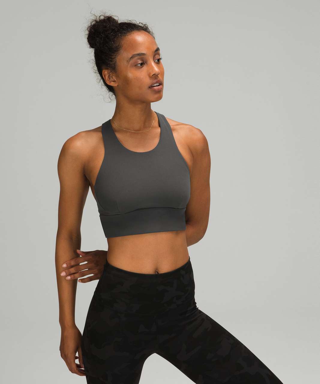 Lululemon Wunder Train Longline Bra *Medium Support, C/D Cup - Graphite Grey