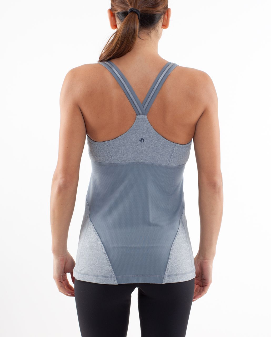 Lululemon Cross My Heart Tank - Heathered Blurred Grey /  Blurred Grey