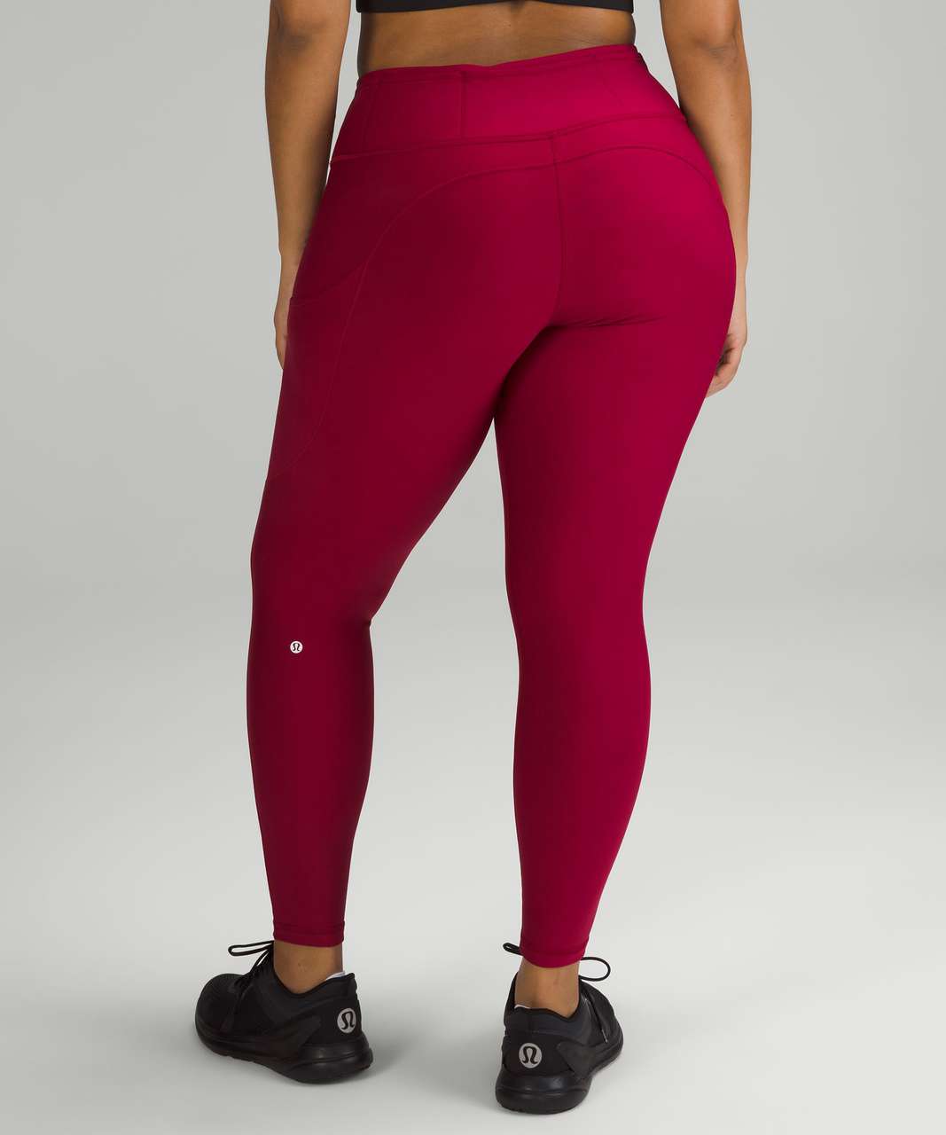 Lululemon Fast and Free High-Rise Fleece Tight 28" - Pomegranate