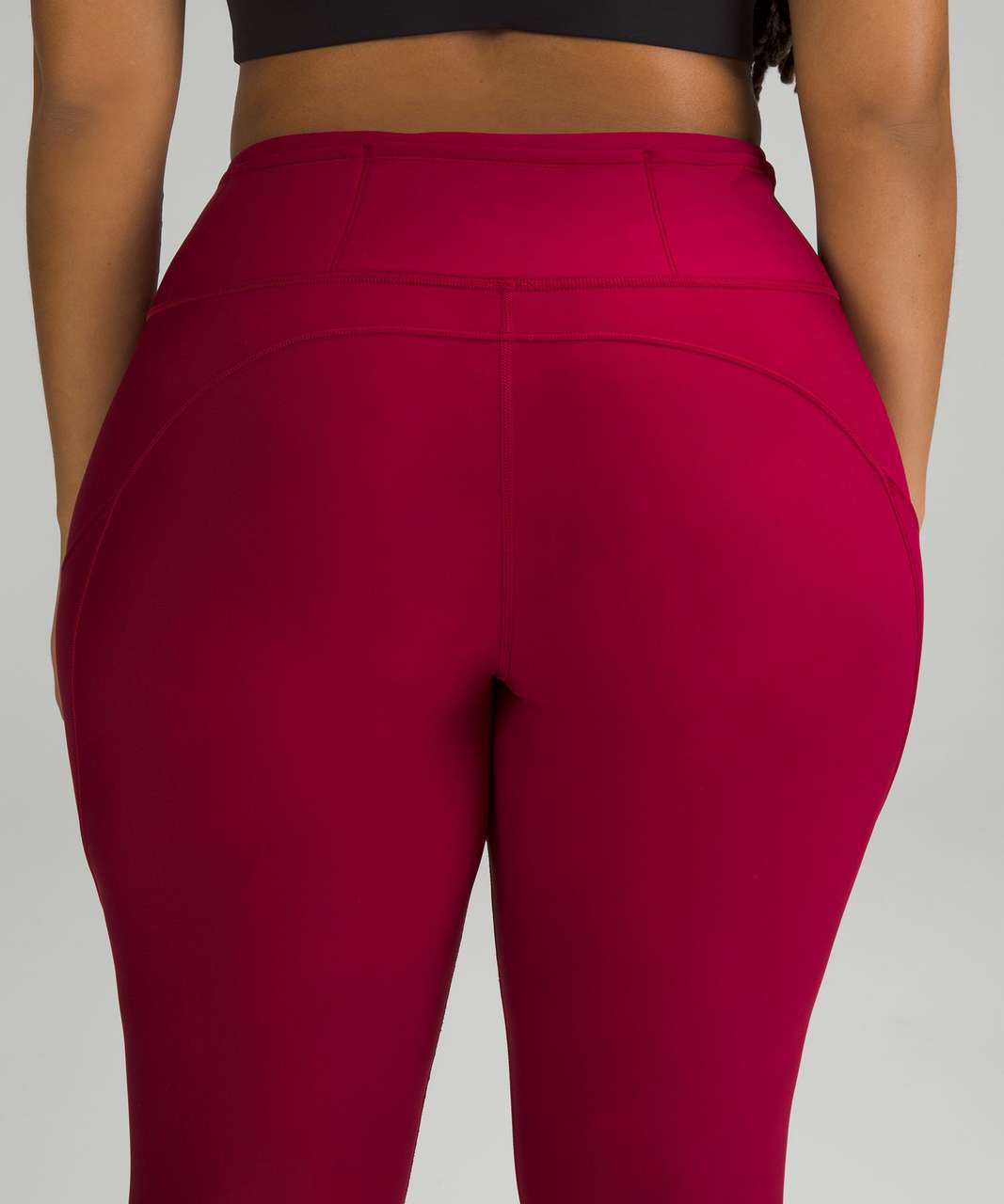 Lululemon Fast and Free High-Rise Fleece Tight 28" - Pomegranate