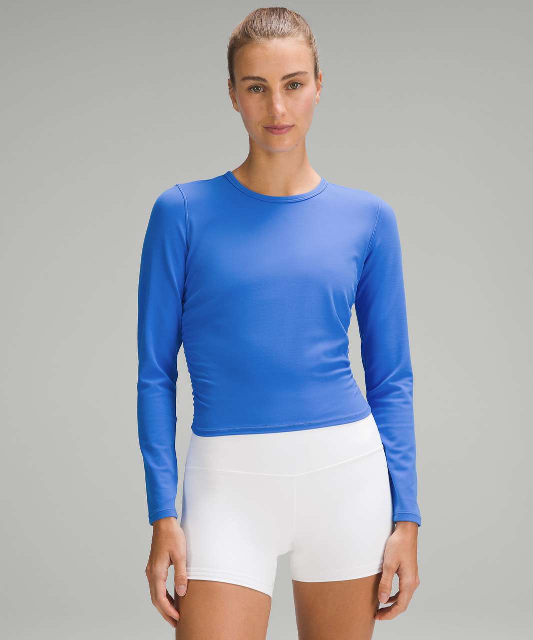 Lululemon All It Takes Ribbed Nulu Long-Sleeve Shirt - Pitch Blue